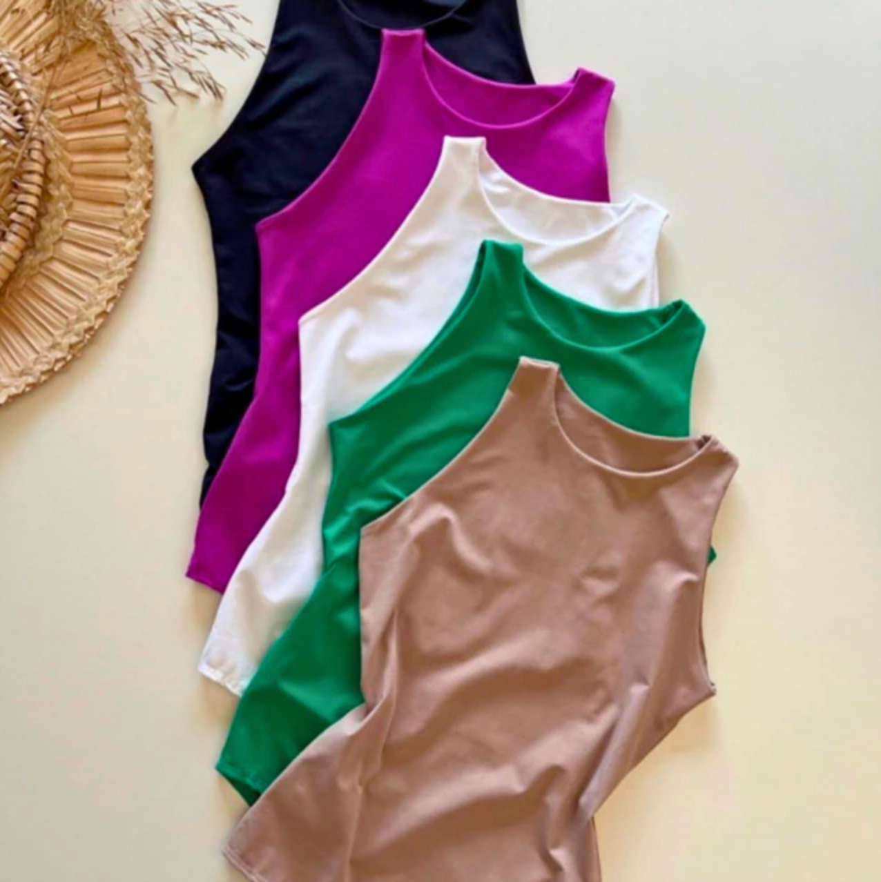 Body Feminino Londres Regata Suplex Básico