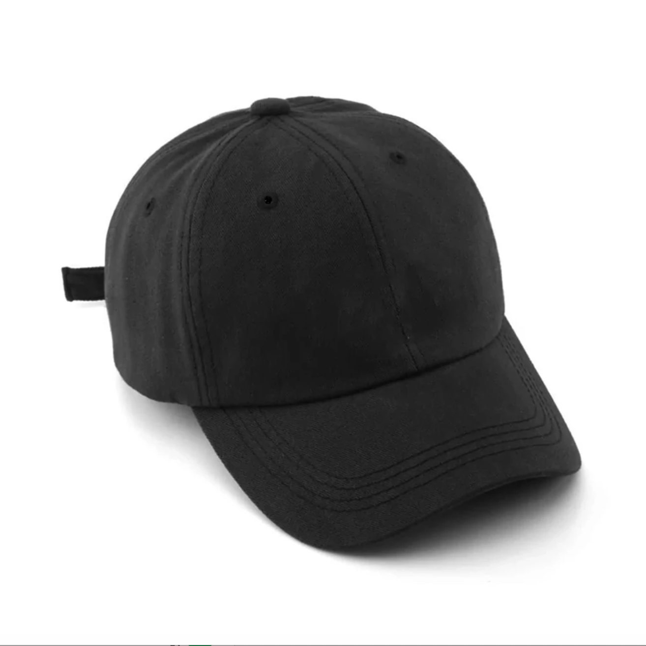 Boné baseball preto unissex