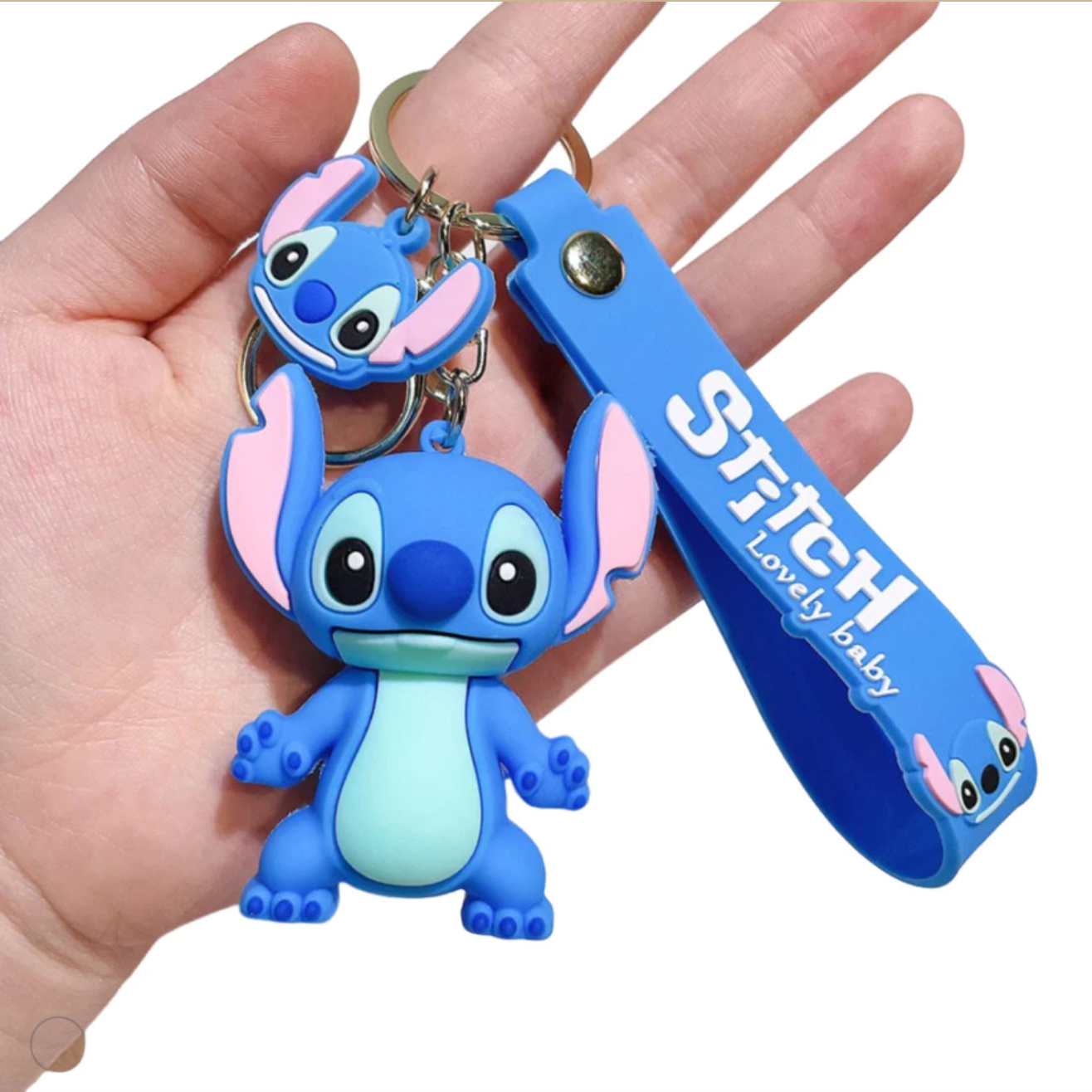Chaveiro Stitch Fofo Chaveiro 3D Grande Emborrachado
