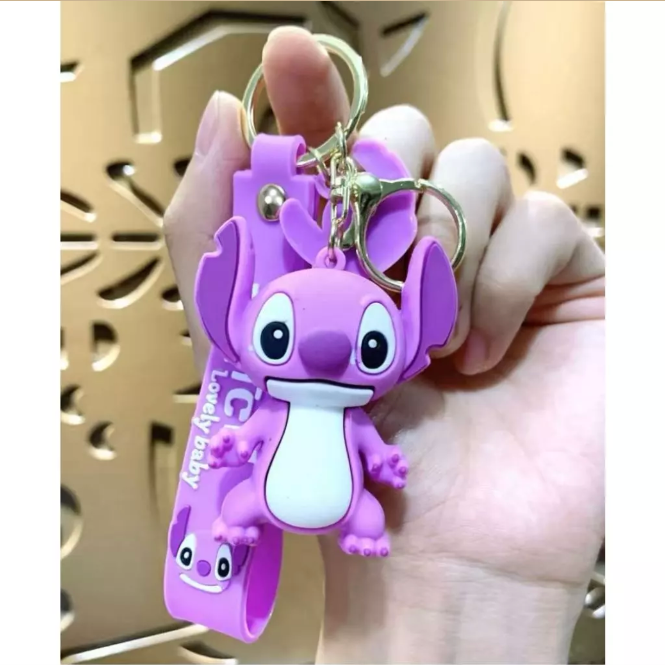 Chaveiro Stitch Fofo Chaveiro 3D Grande Emborrachado