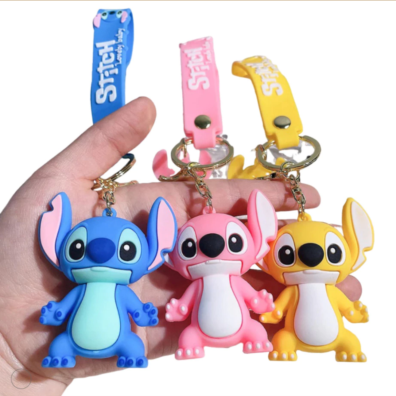 Chaveiro Stitch Fofo Chaveiro 3D Grande Emborrachado