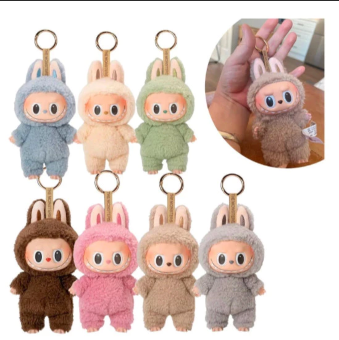 Chaveiro Boneco Labubu Monstros Vinil Modelo Aleatório